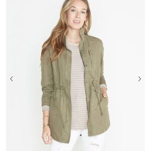 Marine Layer Elle Utility Jacket in Olive XS